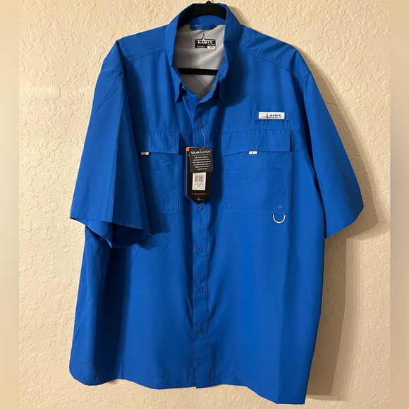 Habit Other - Habit Men's Vibrant Blue Casual Shirt